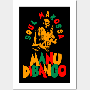 Manu Dibango - Soul Makossa: Funk Icon Tribute Design for T-Shirts Posters and Art